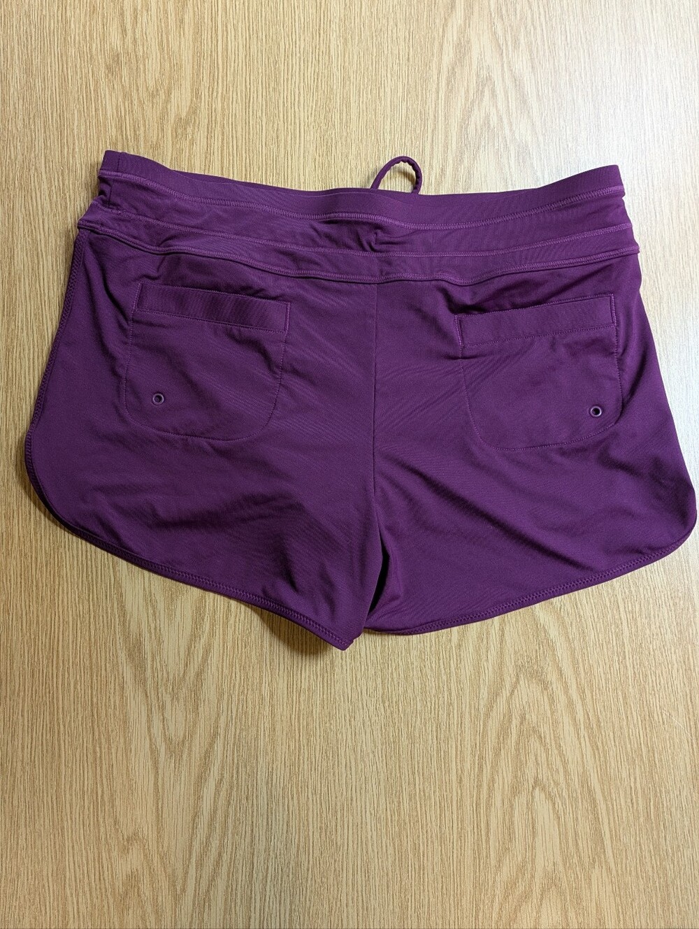 Athleta Fun In The Sun Swim Shorts, Built-in Brief Boyshorts, Plum XXS / XS / S - Picture 3 of 7